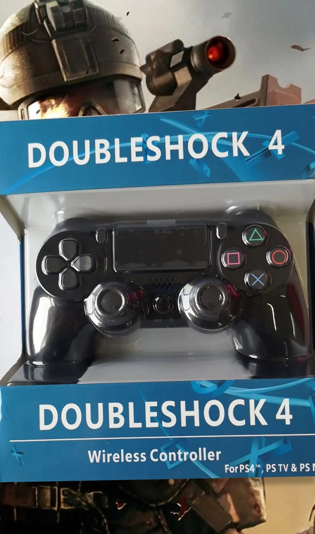 Vibrating Wired Game Controller for PS4 - Camouflage